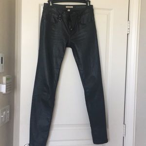 Burberry faux leather pants